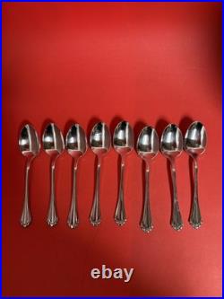 Community Stainless Flatware Set with Case Knives Forks Spoons Serving