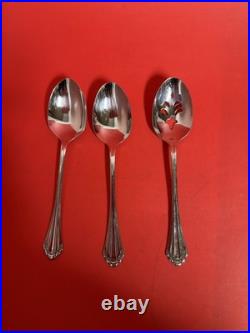 Community Stainless Flatware Set with Case Knives Forks Spoons Serving