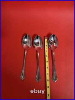 Community Stainless Flatware Set with Case Knives Forks Spoons Serving