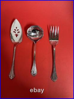Community Stainless Flatware Set with Case Knives Forks Spoons Serving