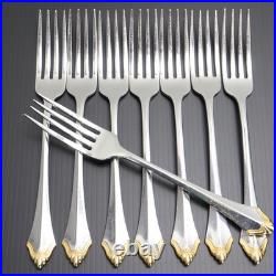 Community by Oneida Stainless GOLDEN KENWOOD 7 5/8 Dinner Forks (Set Of 8)