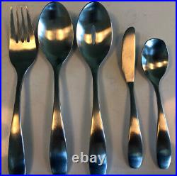 Complete 15 Place Setting 80 Pcs ONEIDA STAFFORD 18/10 Stainless Satin Frosted