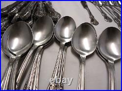 Distinction Deluxe Kennett Square Oneida Stainless Flatware 106-pieces