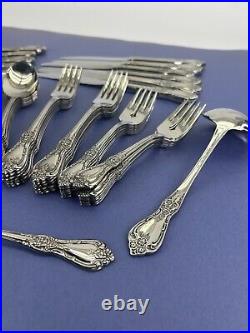 Distinction Deluxe Stainless by Oneida HH Kennett Square 63 Piece Flatware Set