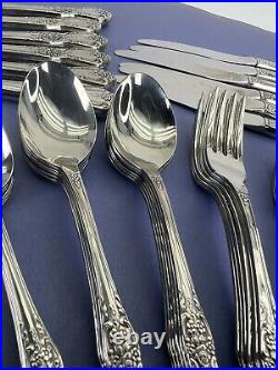 Distinction Deluxe Stainless by Oneida HH Kennett Square 63 Piece Flatware Set