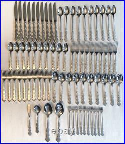 Distinction Deluxe Stainless by Oneida HH Valerie Lot of 98 Service for 10 PLUS