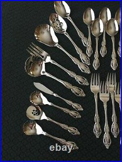 Excellent! 51 Pcs Service For 8 Brahms Oneida Community Stainless with8 Hostess