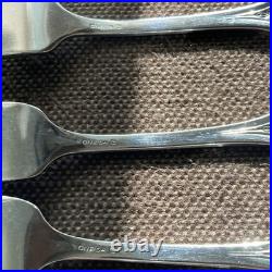 (FIVE) Oneida Toujours Dinner Forks Cube Logo Discontinued Pattern