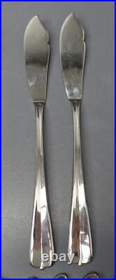 FLATWARE 50pc ONEIDA stainless GALA IMPULSE service for 8 +10 serving pcs NEW
