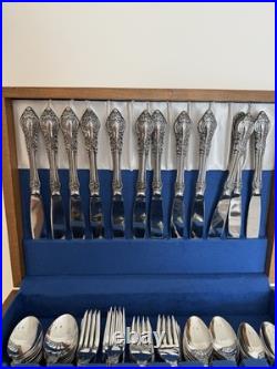Flatware Oneida stainless Northland, Japan, Baton Rouge 77 pieces Withcase