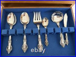 Flatware Oneida stainless Northland, Japan, Baton Rouge 77 pieces Withcase