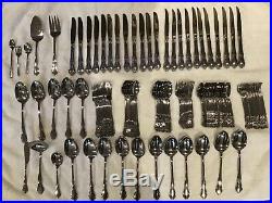 Huge 137 pc Chateau OneidaCraft Deluxe Stainless Flatware Oneida Mint Condition
