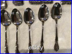 Huge 137 pc Chateau OneidaCraft Deluxe Stainless Flatware Oneida Mint Condition