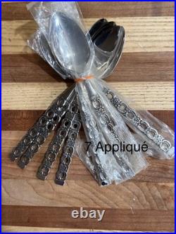 Huge NOS MCM Oneida Spoon Lot Approx 183 Stainless Steel Spoons Various Designs