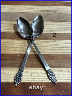 Huge NOS MCM Oneida Spoon Lot Approx 183 Stainless Steel Spoons Various Designs