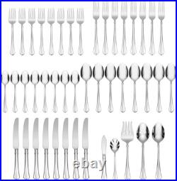 Juilliard 45-Piece 18/10 Silverware Set for 8, Flatware