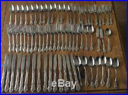 LOT 72 Pieces Fork Spoon Oneidacraft Chateau Stainless 610 Oneida Deluxe Floral