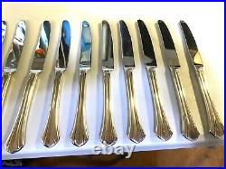 LOT OF 12 Oneida Deluxe RUSHMORE 9 1/2 DINNER KNIFE GOOD PRE-OWNED CONDITION