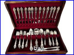 Large Set Oneida Brahms Stainless Silverware Forks Knives Spoon Serving