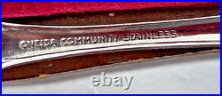 Large Set Oneida Brahms Stainless Silverware Forks Knives Spoon Serving
