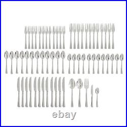 Lenox Oneida Chroma 65-Piece Flatware Set, Stainless Steel