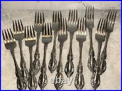Lot 62 Pc Set Oneida Deluxe Stainless Monte Carlo Flatware Forks Spoons Knives