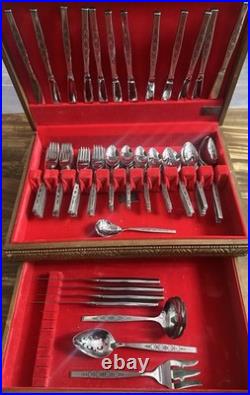 Lot Of 104 Pc Oneida SPANADA Premier Stainless Flatware MCM Setting for 16 NEW