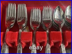 Lot Of 104 Pc Oneida SPANADA Premier Stainless Flatware MCM Setting for 16 NEW