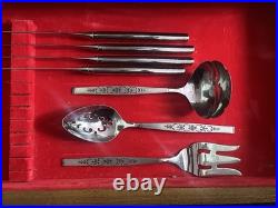 Lot Of 104 Pc Oneida SPANADA Premier Stainless Flatware MCM Setting for 16 NEW