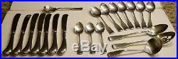 Lot Of 21 Pcs. Oneida American Colonial Cube Stainless Flatware