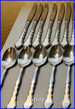 Lot Of 30 Pieces Oneida Community Cello Burnished Stainless Steel Flatware Lot Of 30 Pieces Oneida Community Cello Burnished Stainless Steel Flatware