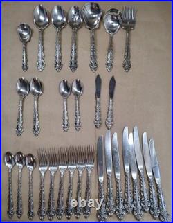 Lot Of 30 Pieces Oneida Cube Da Vinci Filler Set Flatware/Serving Pieces