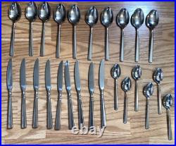 Lot Of 46 Pieces Oneida USA Easton Cube Stainless Flatware