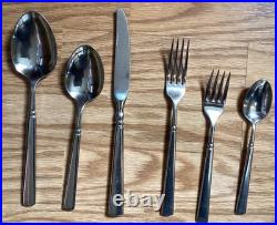Lot Of 46 Pieces Oneida USA Easton Cube Stainless Flatware