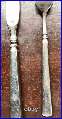 Lot Of 46 Pieces Oneida USA Easton Cube Stainless Flatware