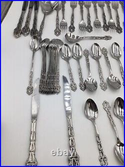 Lot Of 69 Pieces Oneida Community CHANDELIER Stainless GLOSSY Silverware