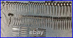 Lot Of 71 Pcs. Venetia Oneida Community Stainless Flatware Shrimp Forks Spoons +