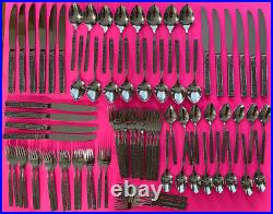 Lot Of 80 Pcs DOMINICA Wm A Rogers Oneida Deluxe Stainless Flatware 16 Place Set