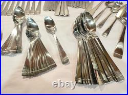 Lot Of 89 Oneida Stainless China MERCER MIRROR Spoons Forks Knives