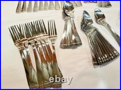 Lot Of 89 Oneida Stainless China MERCER MIRROR Spoons Forks Knives