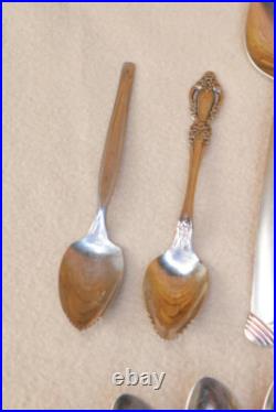 Lot Vintage Oneida Flatware mix most Knot Pattern Silverware Mixed types YU