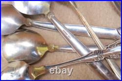 Lot Vintage Oneida Flatware mix most Knot Pattern Silverware Mixed types YU