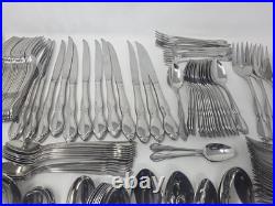 Lot of 192 Oneida Oneidacraft Chateau Stainless Flatware