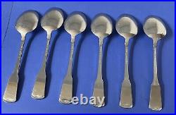 Lot of 35 American Colonial Cube by Oneida Satin Stainless Fork Knives Spoons