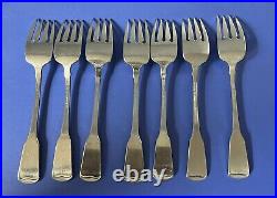 Lot of 35 American Colonial Cube by Oneida Satin Stainless Fork Knives Spoons