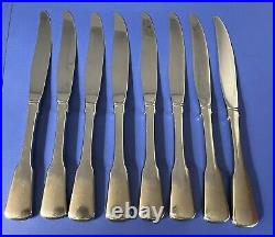 Lot of 35 American Colonial Cube by Oneida Satin Stainless Fork Knives Spoons