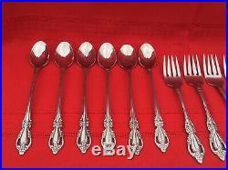 Lot of 42 Oneida Distinction Deluxe HH Stainless Flatware Service for 6 RAPHAEL
