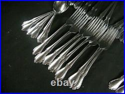 Lot of 42 Pieces of ONEIDACRAFT DELUXE CHATEAU STAINLESS FLATWARE PARTIAL SET