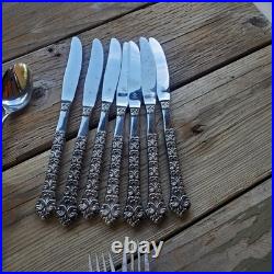 Lot of 43 Oneida Northland Old Baroque Stainless Steel Silverware Flatware