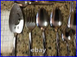 Lot of 51 Pieces ONEIDA Community Twin Star Stainless Flatware Serving Vintage